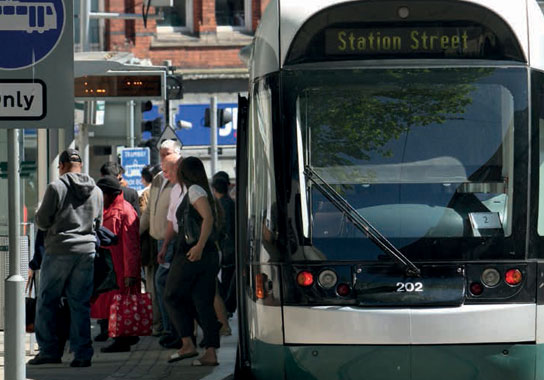 light rail station / tram stop