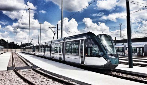 NET tram on tracks